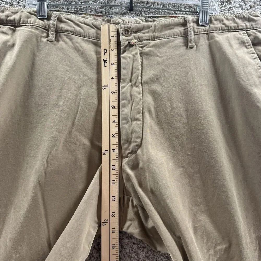Robert Graham Pants Men 40x34 Tan Tailored Stretch RF10 3001 Chino Cotton Casual